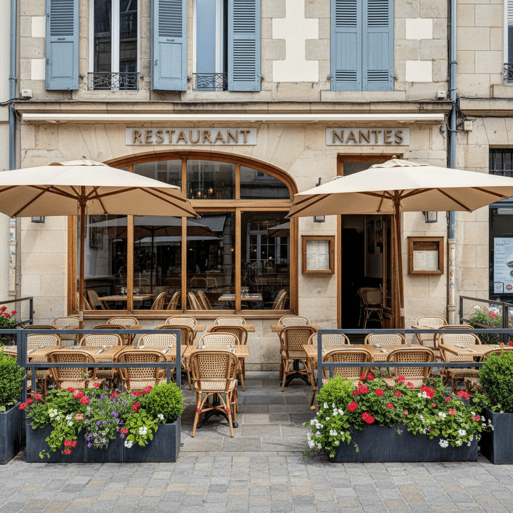 Restaurant 80m² à Nantes : terrasse - licence IV