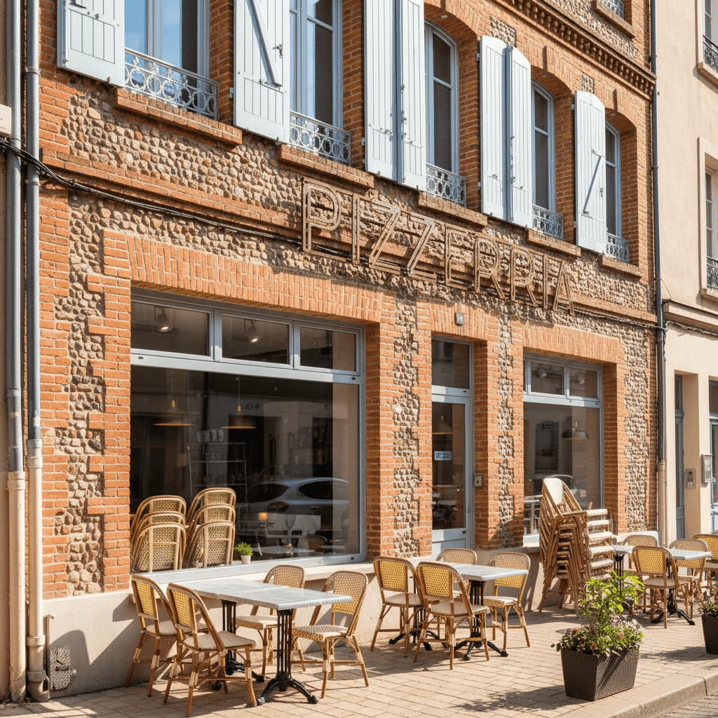 Fast-food à Toulouse : terrasse - licence IV