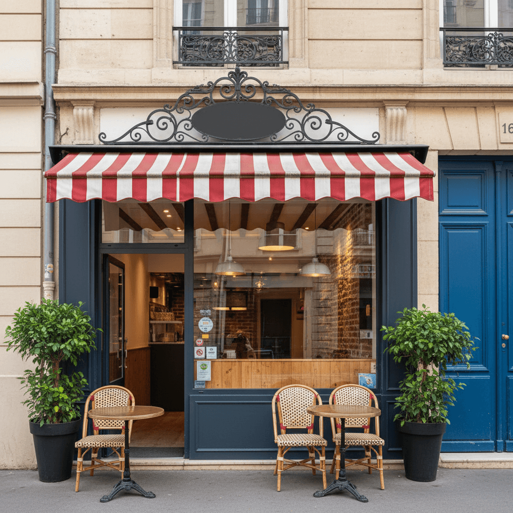 Fast-food 63m² à Lyon : terrasse