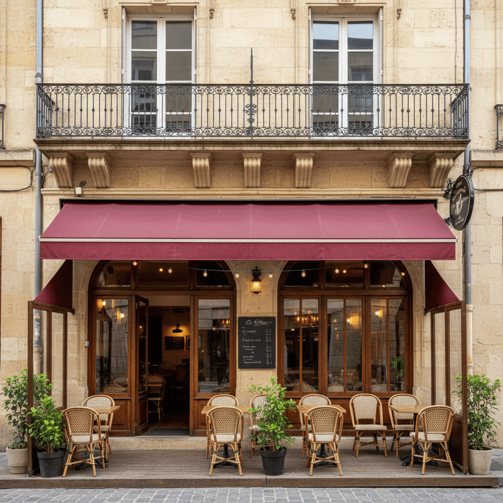 Bar-brasserie 82m² à Bordeaux : terrasse - licence IV