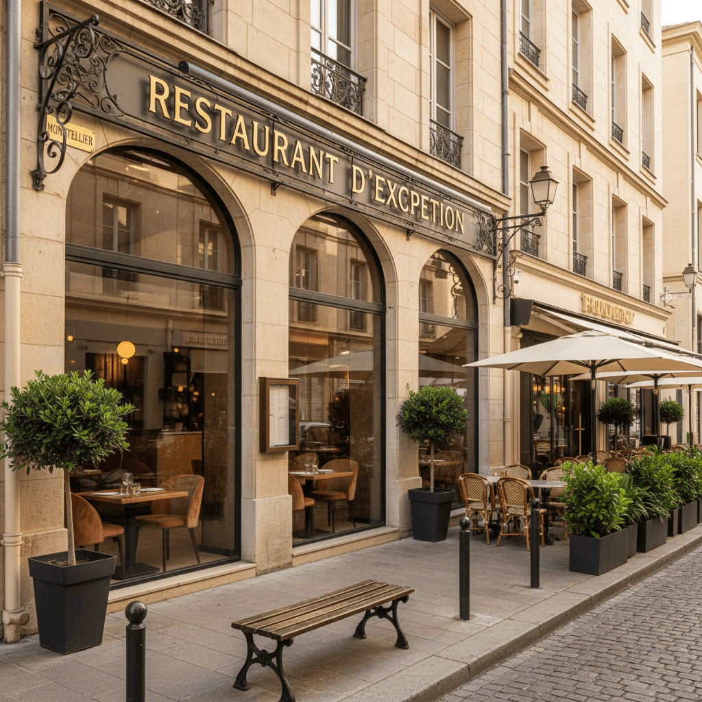 Restaurant 100m² à Montpellier : terrasse - licence IV
