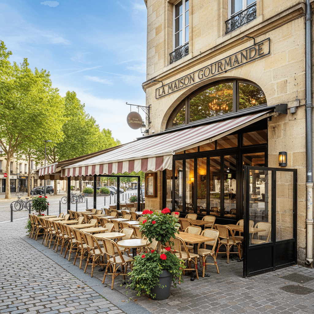 Restaurant 120m² à Bordeaux : terrasse - licence IV