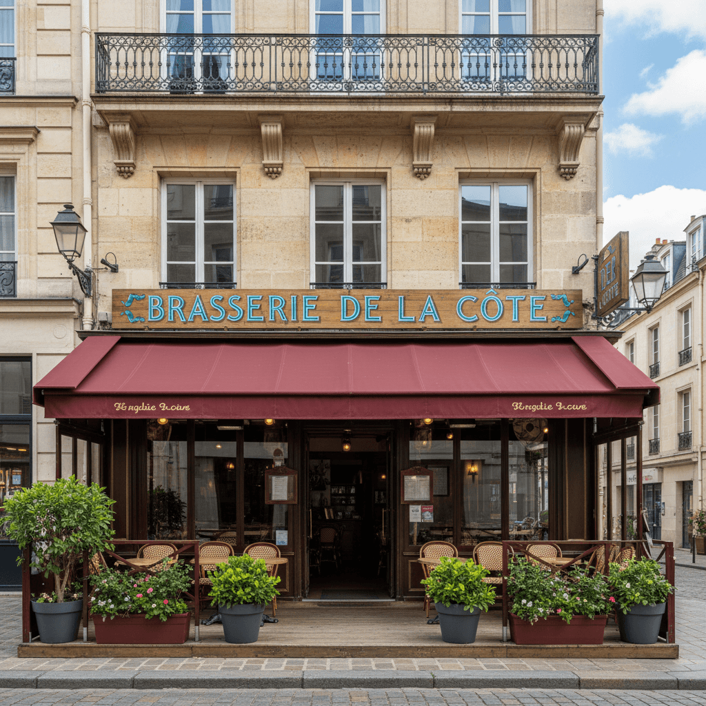 Bar-brasserie 200m² à Rouen : terrasse - licence IV