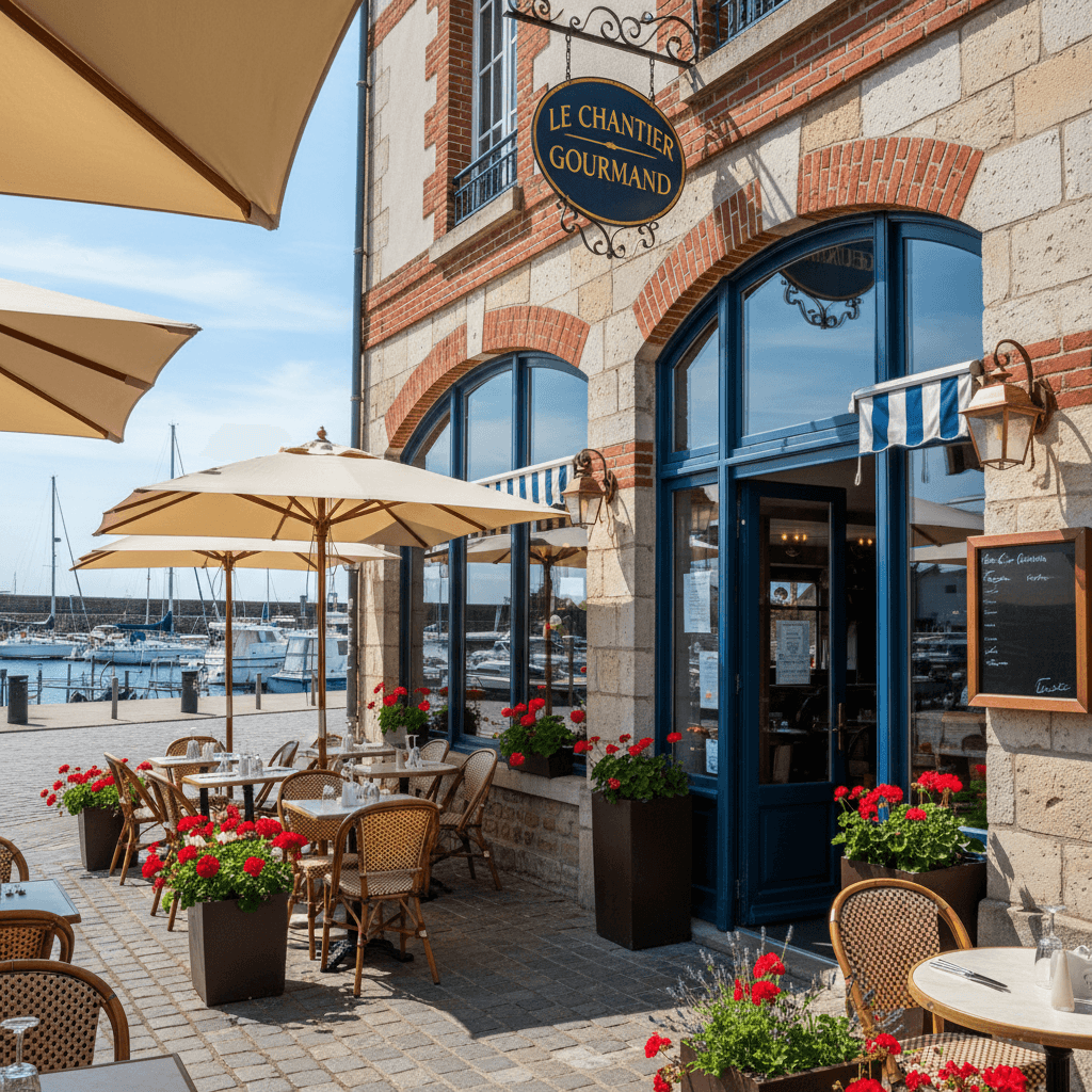Restaurant 55m² à Le Havre : terrasse - extraction