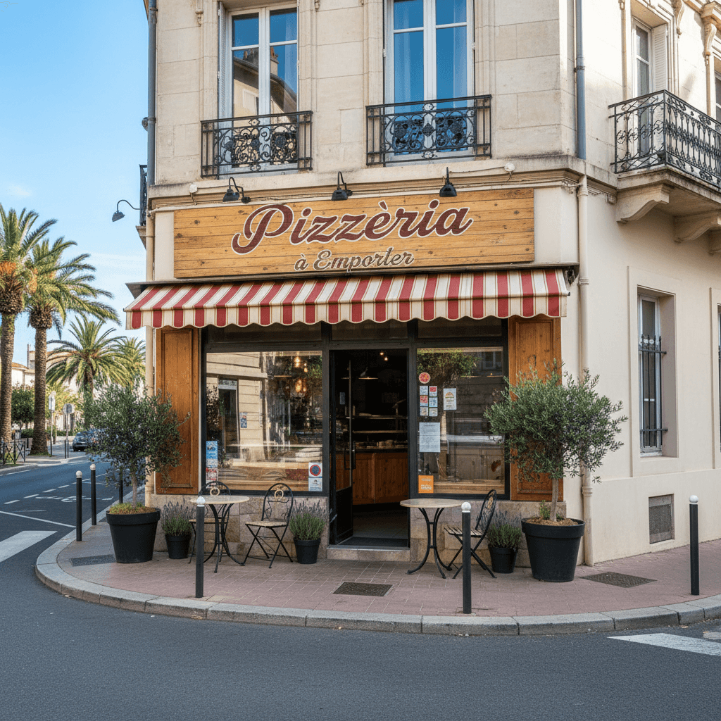 Fast-food à Toulon : terrasse - chambre froide