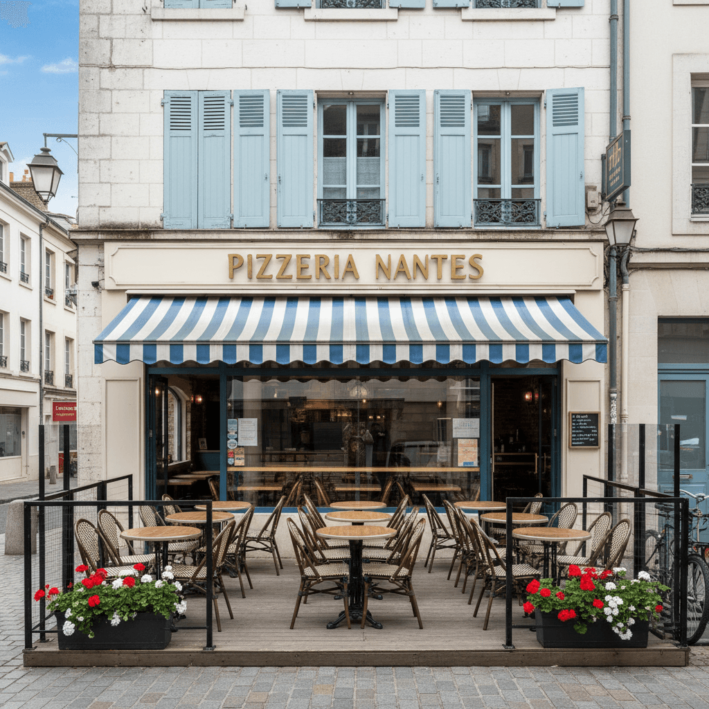 Fast-food 500m² à Nantes : terrasse - licence IV
