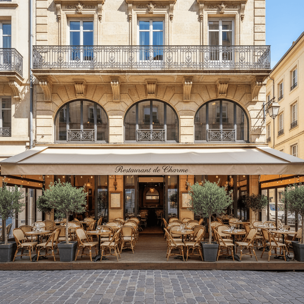 Restaurant 138m² à Montpellier : terrasse - extraction