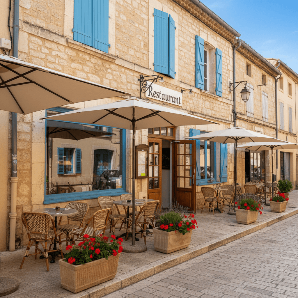 Restaurant 93m² à Aigues-Mortes : terrasse - licence IV