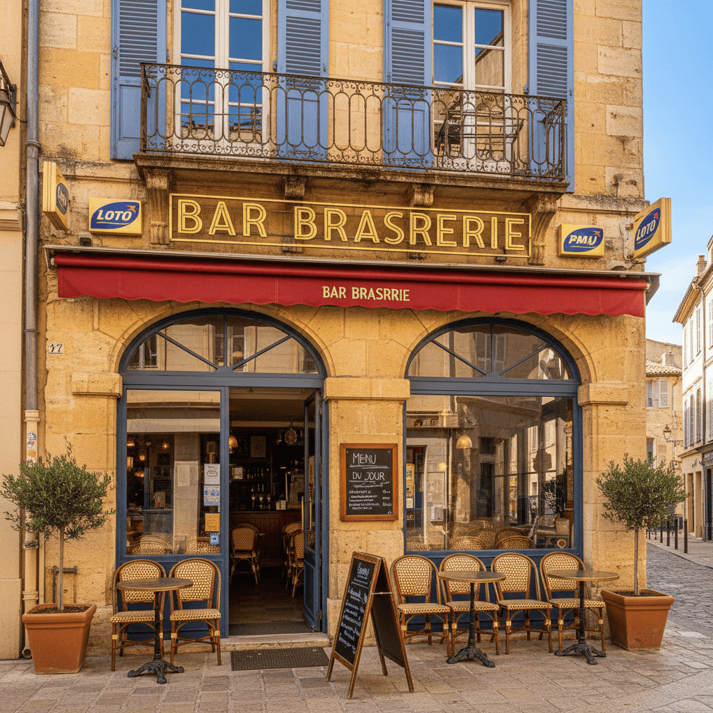 Bar-brasserie 140m² à Aix-En-Provence : terrasse - licence IV