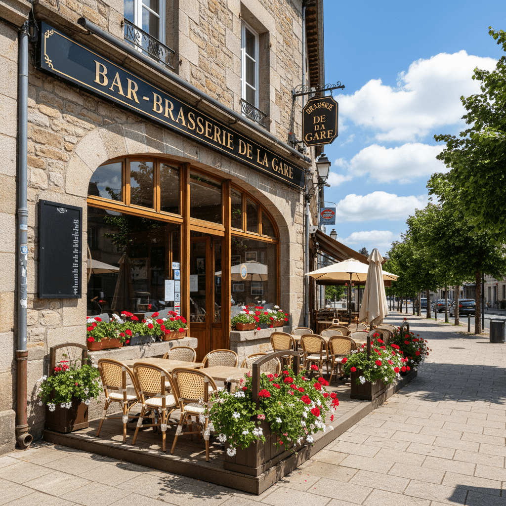 Bar-brasserie 446m² à Rennes : terrasse - licence IV