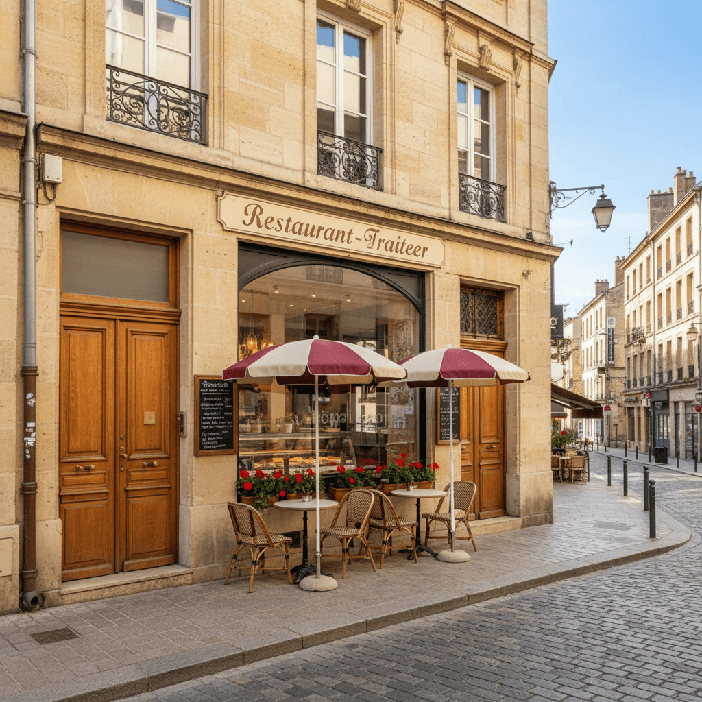 Restaurant 340m² à Bordeaux : terrasse - licence IV