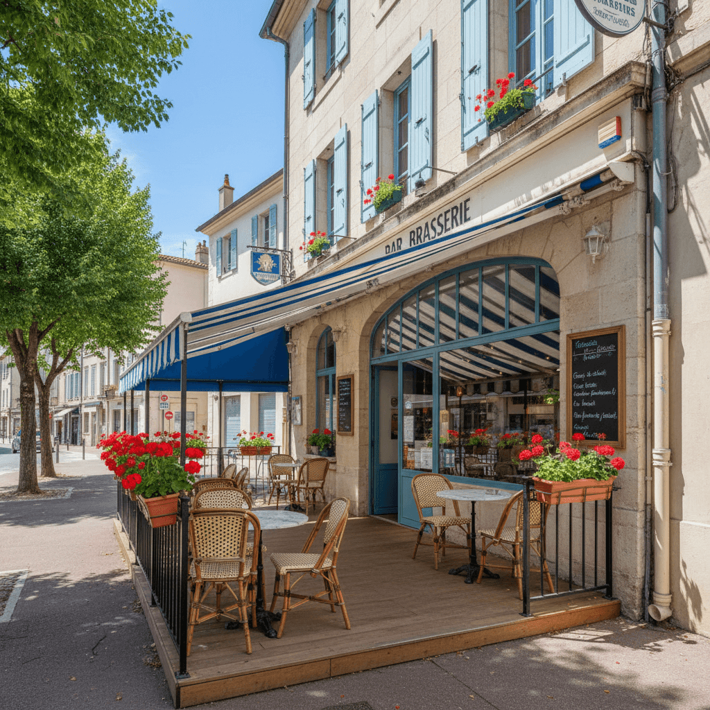 Bar-brasserie 75m² à Toulon : terrasse - licence IV