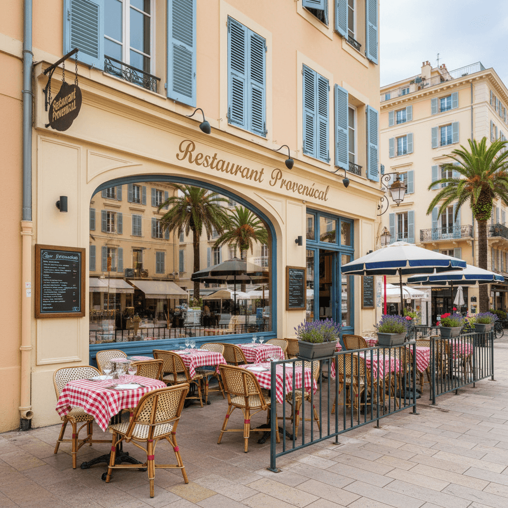 Restaurant 41m² à Nice : terrasse - licence IV