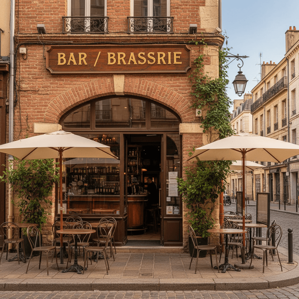 Bar-brasserie à Toulouse : terrasse - licence IV