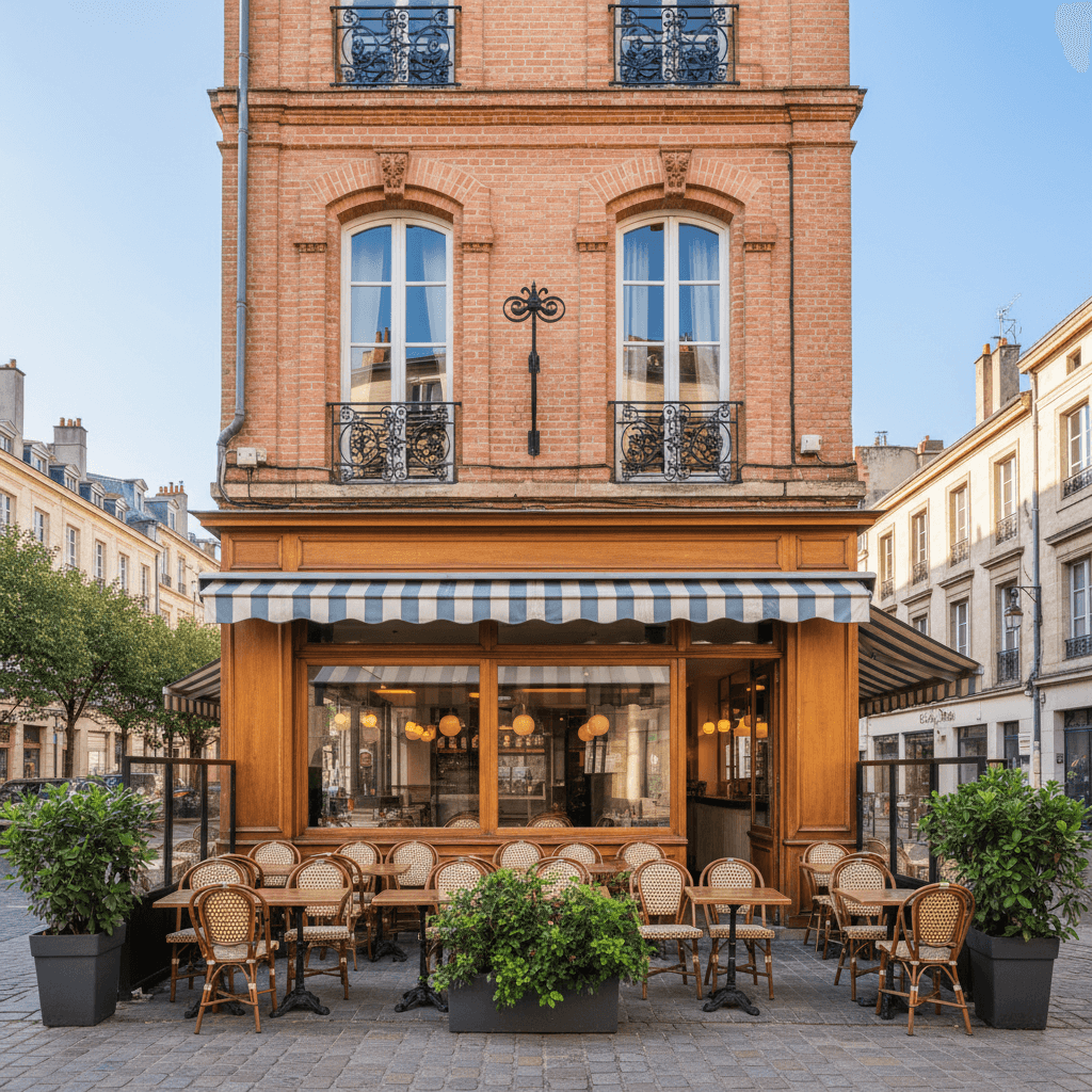Restaurant 200m² à Toulouse : terrasse - extraction