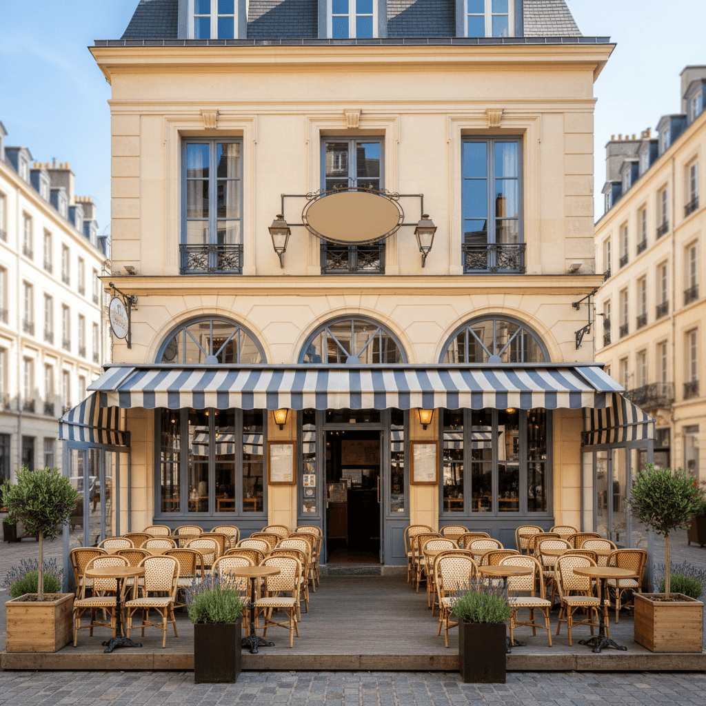 Restaurant 80m² à Nantes : terrasse - extraction