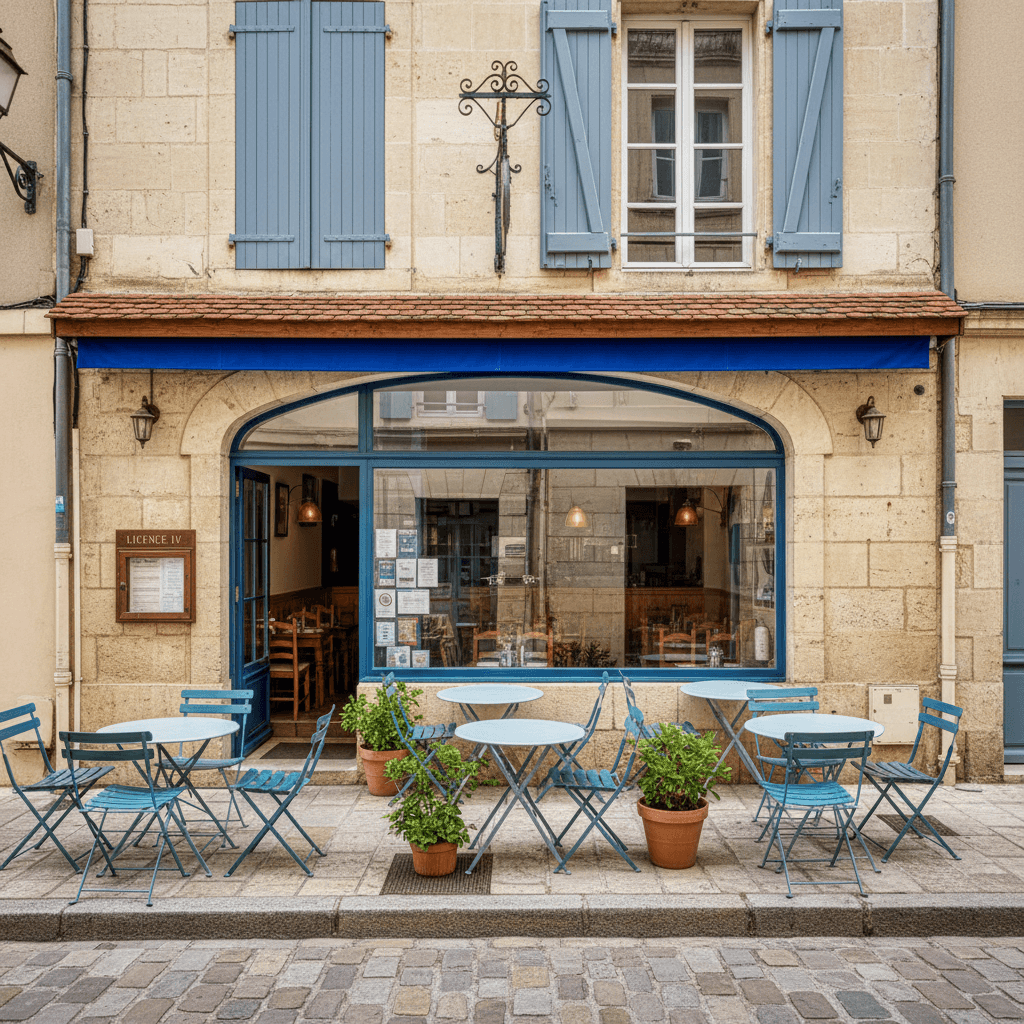 Restaurant à Saint-Paul : terrasse - licence IV
