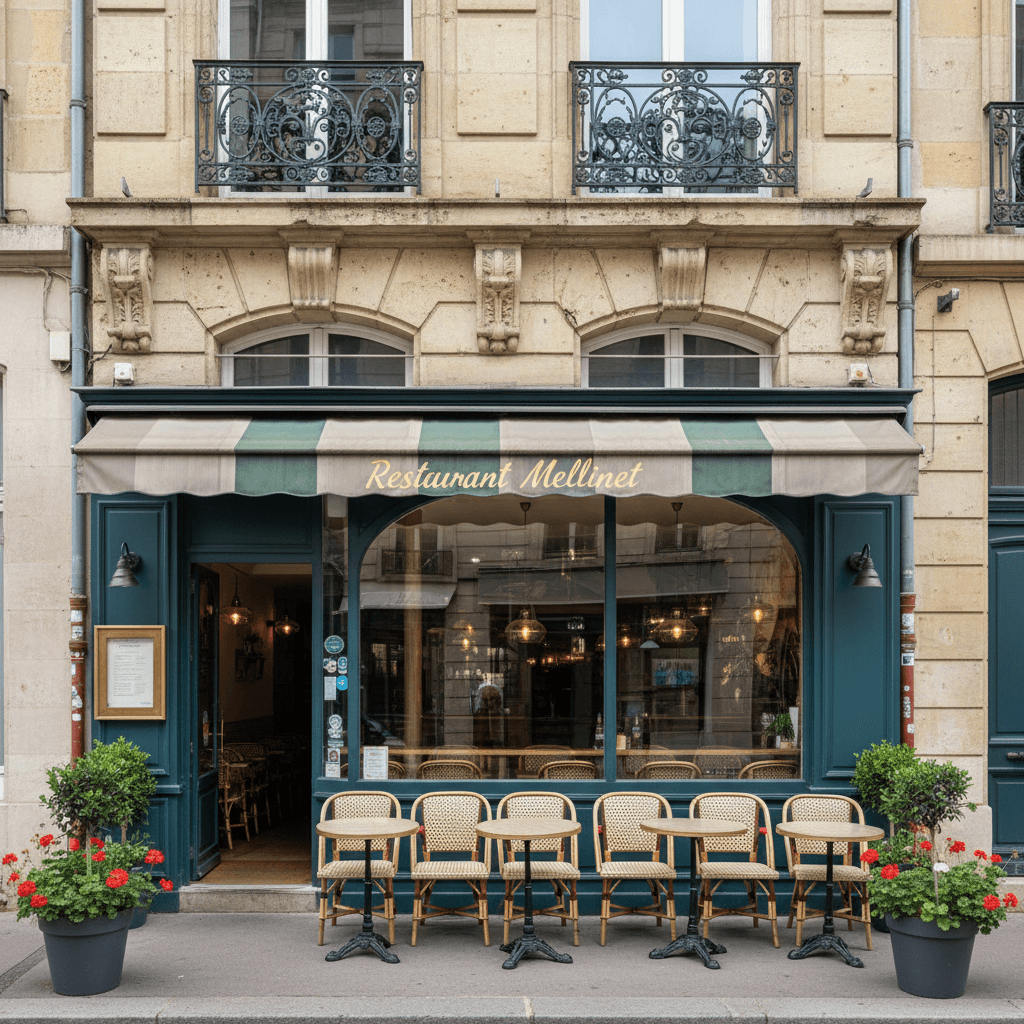 Restaurant 86m² à Nantes : terrasse - extraction