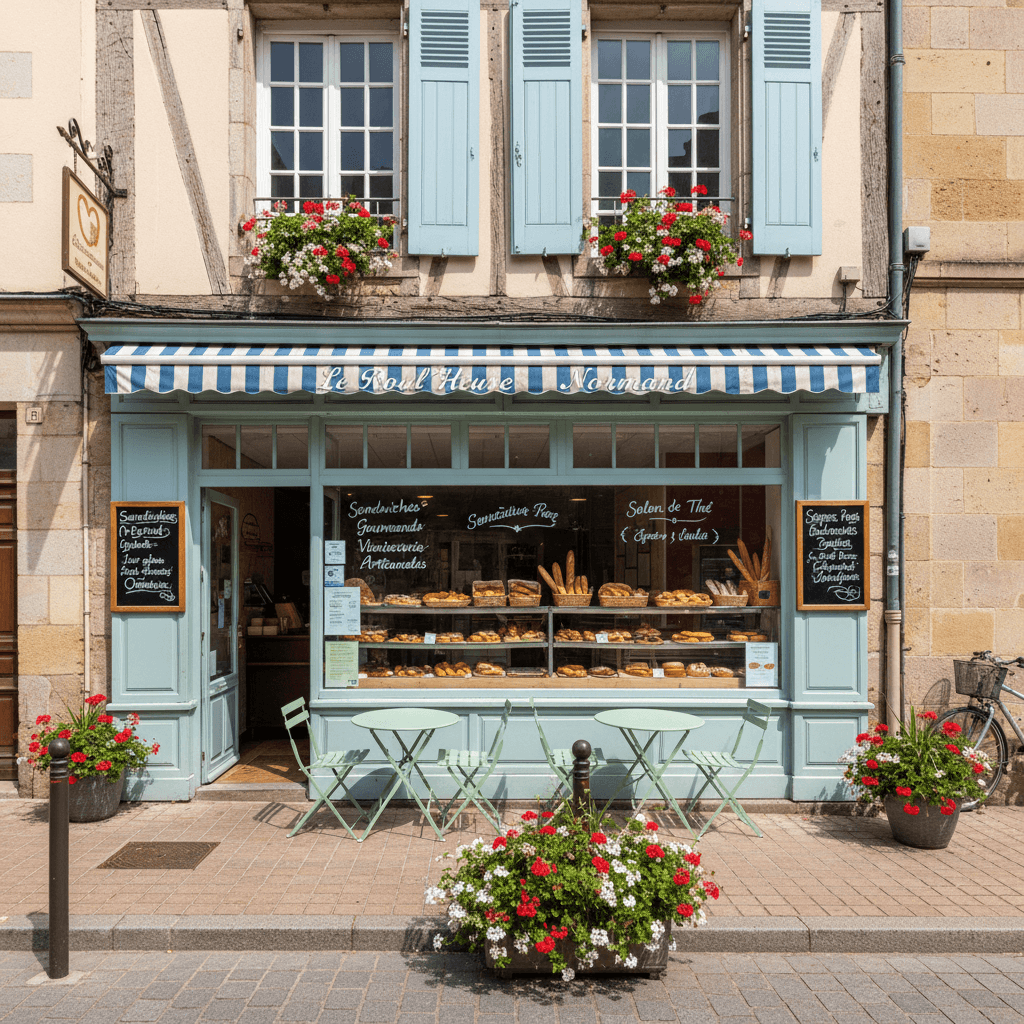 Snack 120m² à Rouen : terrasse