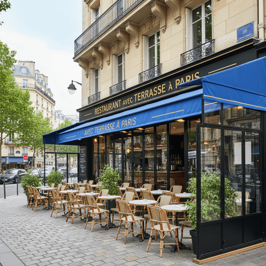 Restaurant avec Terrasse à Paris, Emplacement Privilégié