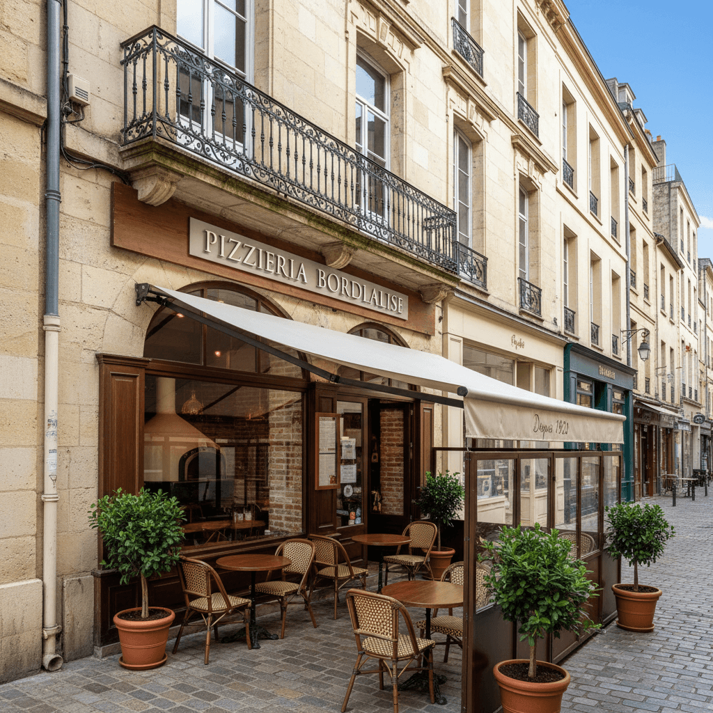 Fast-food à Bordeaux : terrasse - licence IV