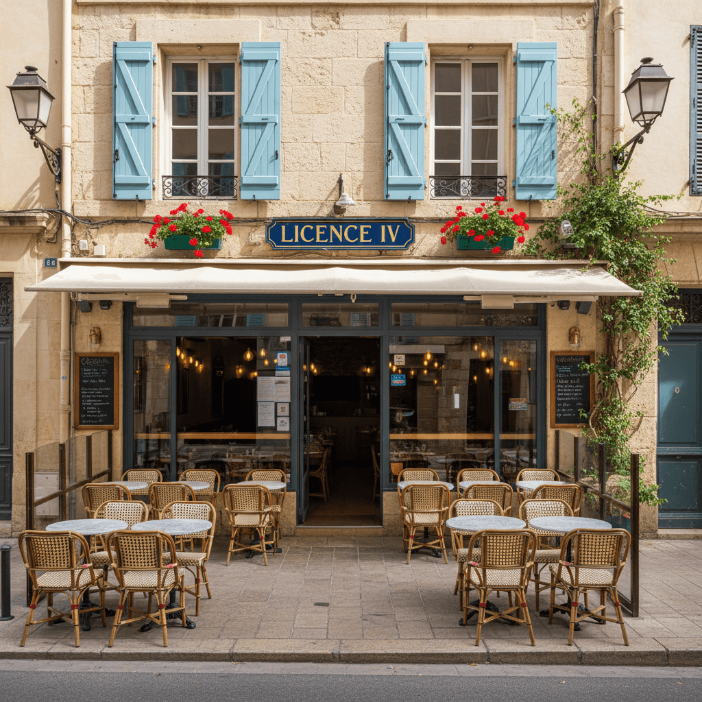 Restaurant à Marseille : terrasse - licence IV
