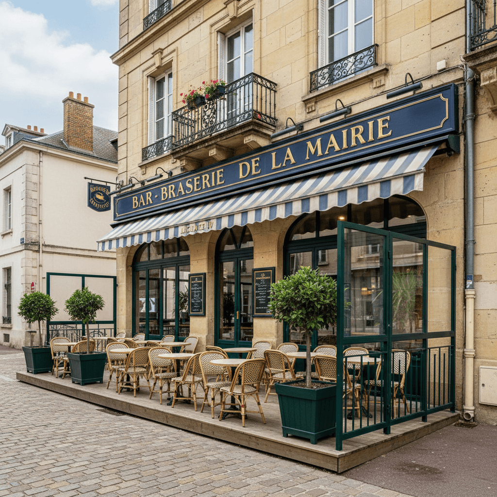 Bar-brasserie 250m² à Beauvais : terrasse - licence IV