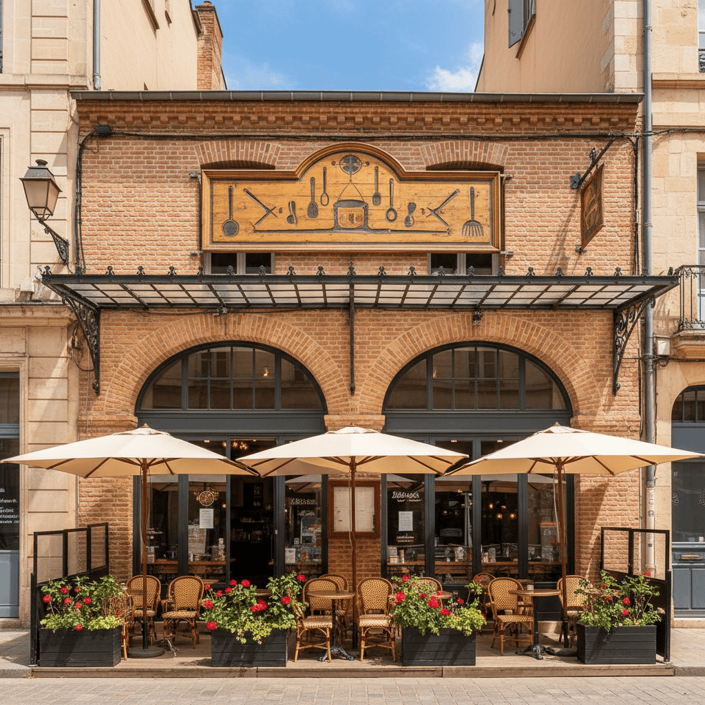 Restaurant 218m² à Toulouse : terrasse - licence IV