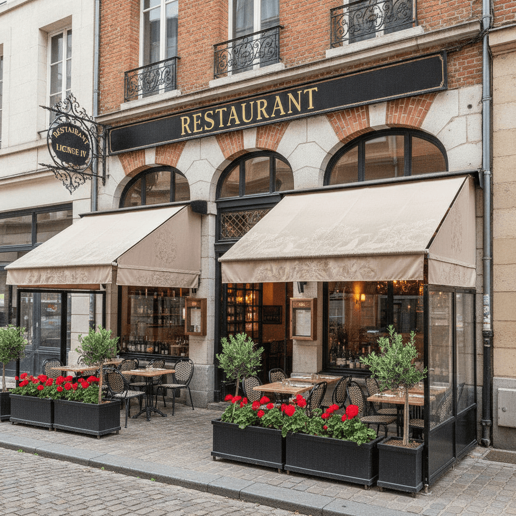 Restaurant 200m² à Lille : terrasse - licence IV