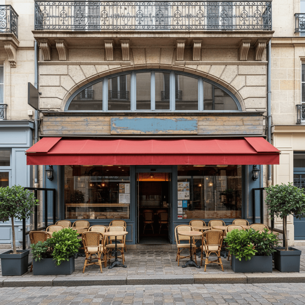 Fast-food 55m² à Nantes : terrasse - extraction