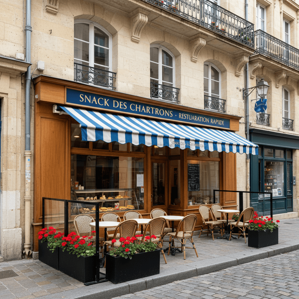 Snack 45m² à Bordeaux : climatisation - cuisine équipée