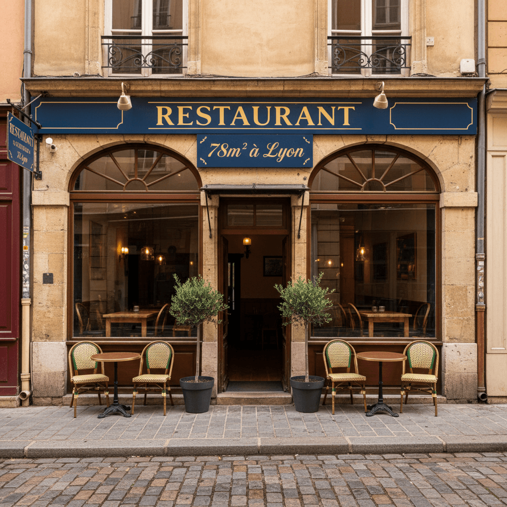 Restaurant 78m² à Lyon : extraction