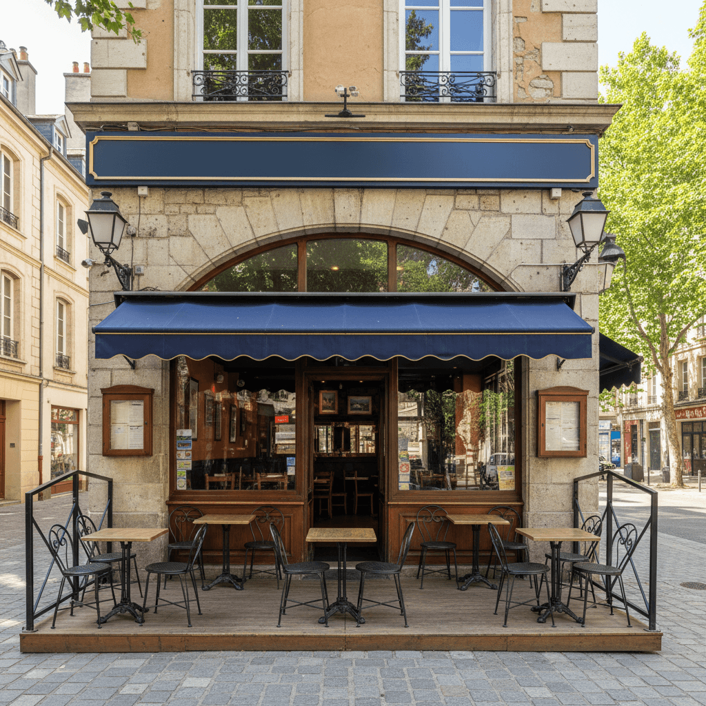 Restaurant 80m² à Grenoble : terrasse - licence IV