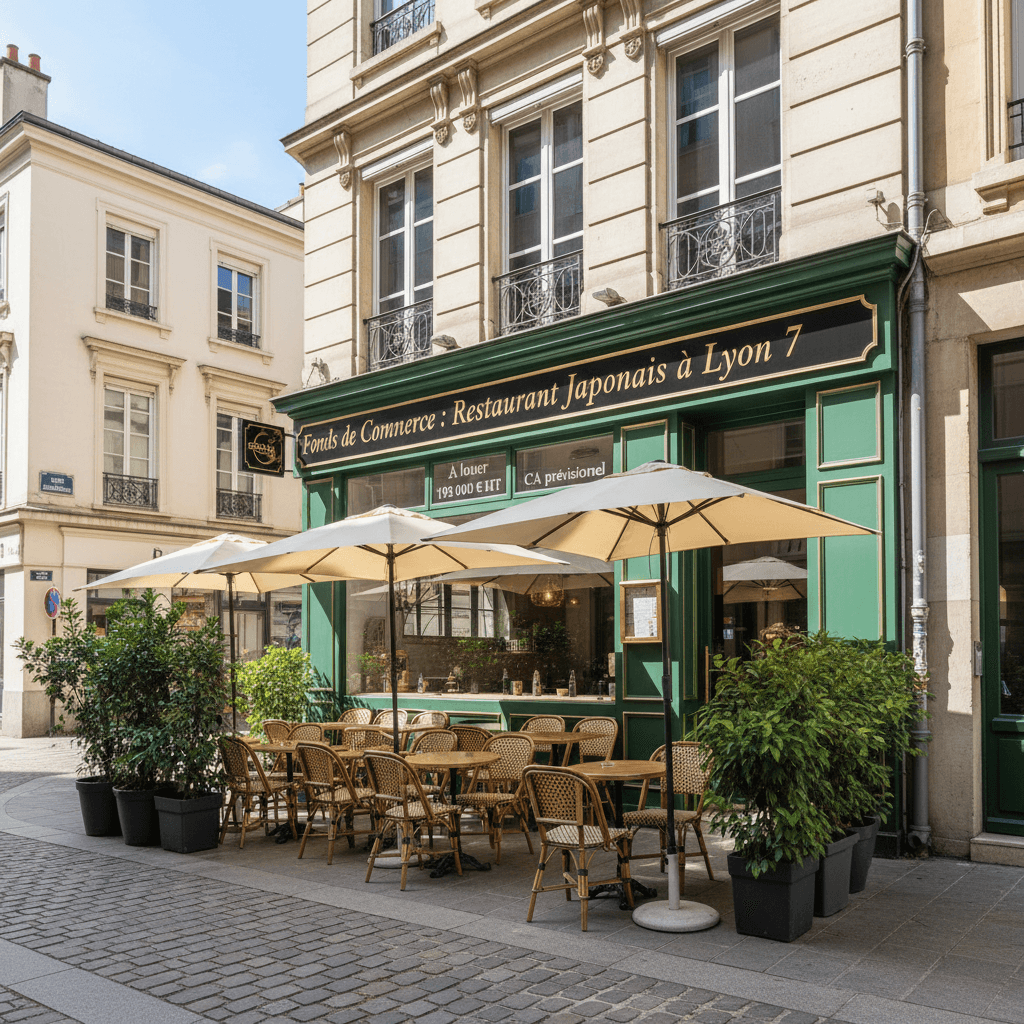 Fast-food à Lyon : terrasse - extraction
