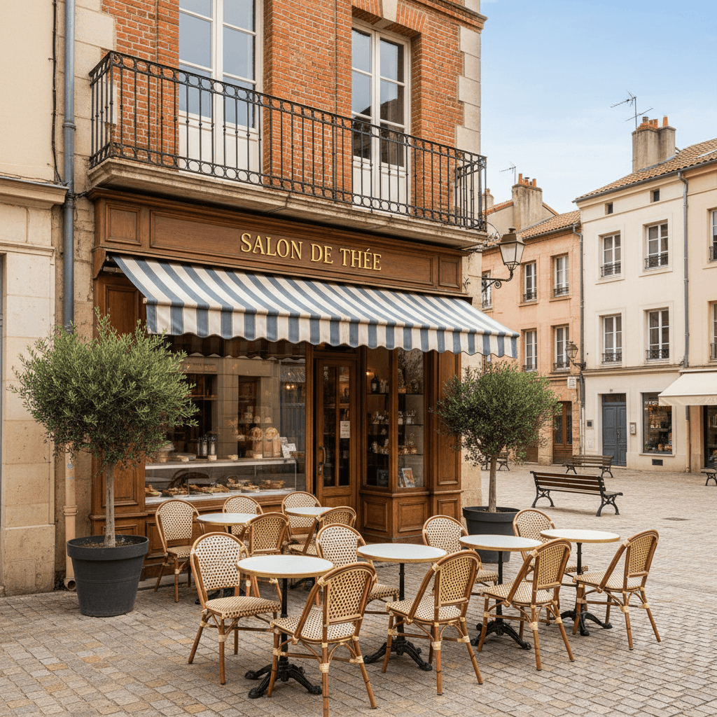 Snack 33m² à Toulouse : terrasse - cave/réserve