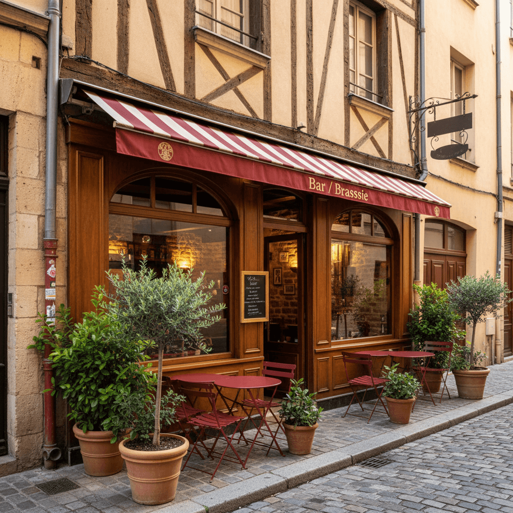 Bar-brasserie 160m² à Lyon : terrasse - licence IV