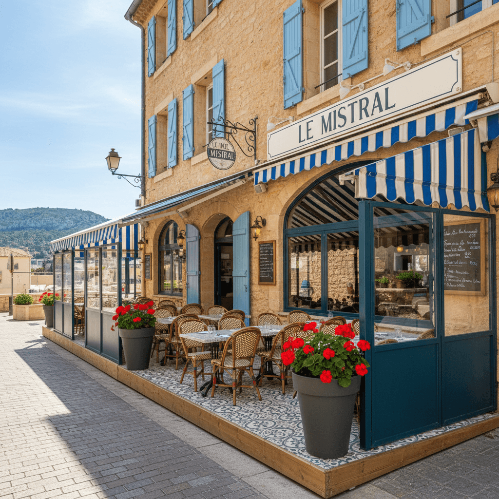 Restaurant 350m² à Marseille : terrasse - licence IV