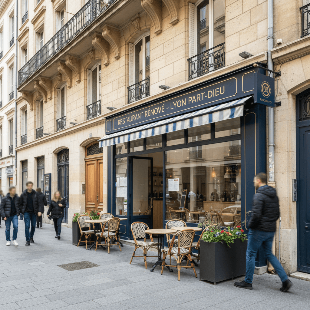 Restaurant Rénové à Lyon, Emplacement Stratégique