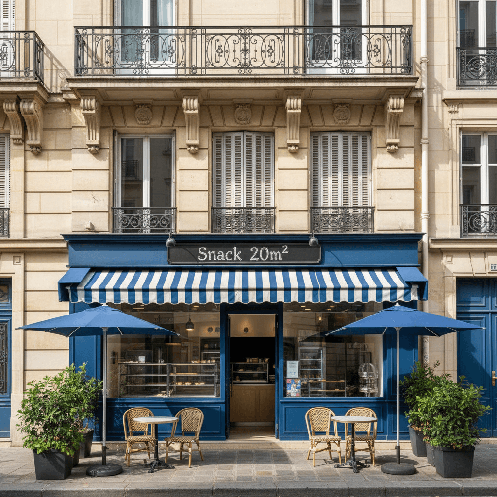Snack 20m² à Paris : vente à emporter
