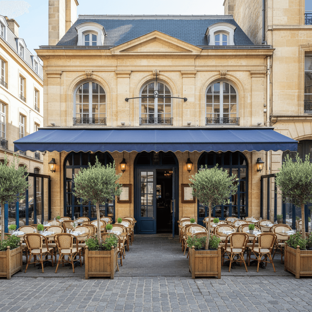 Restaurant 340m² à Bordeaux : terrasse - extraction