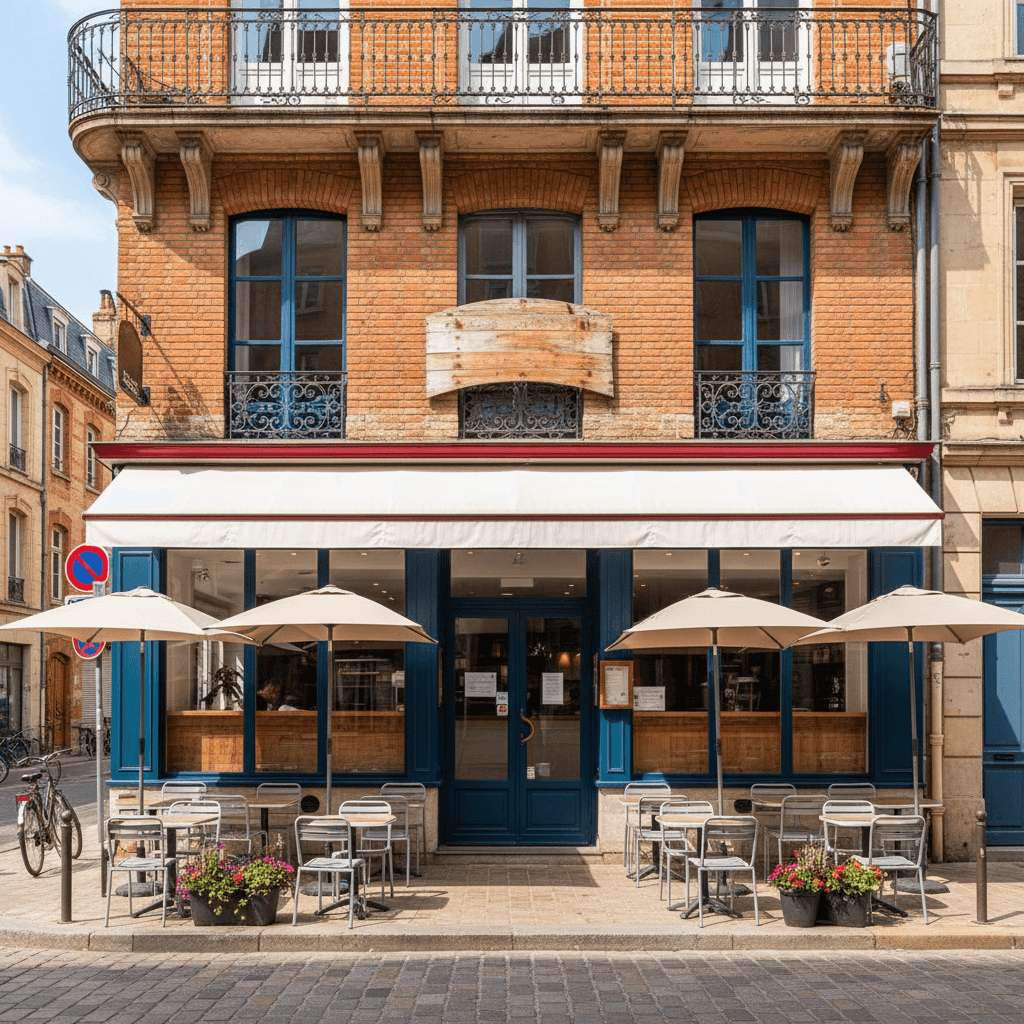 Fast-food à Toulouse : terrasse - licence IV