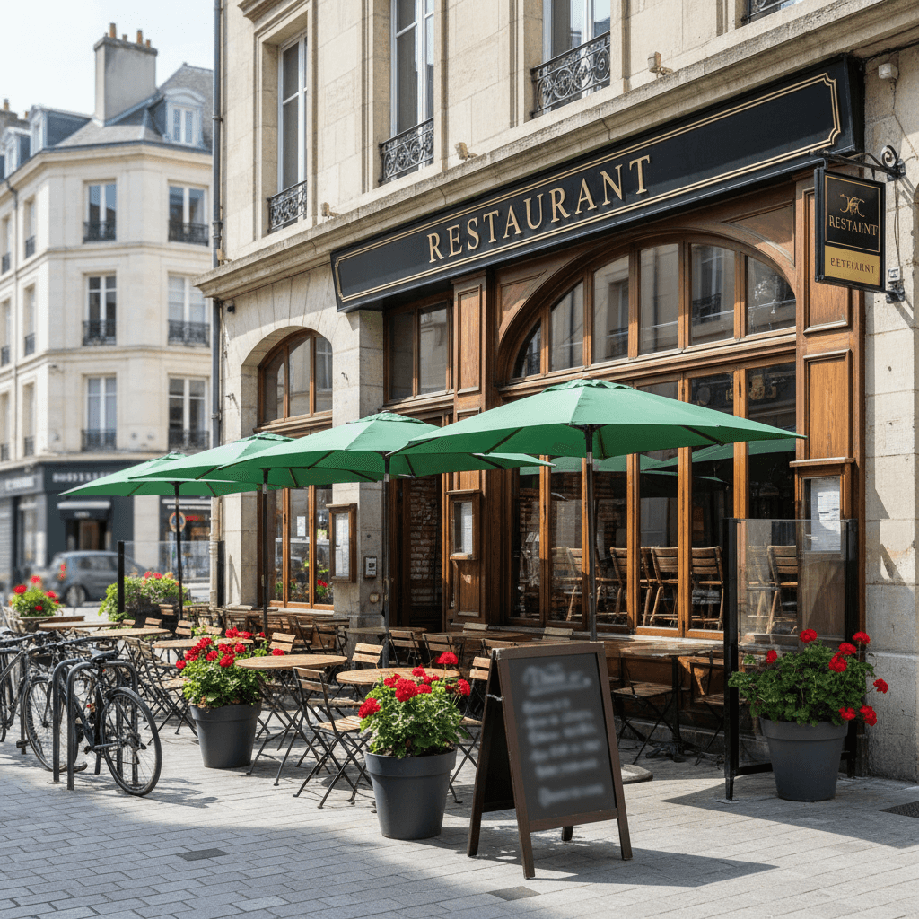 Restaurant 200m² à Nantes : terrasse - extraction
