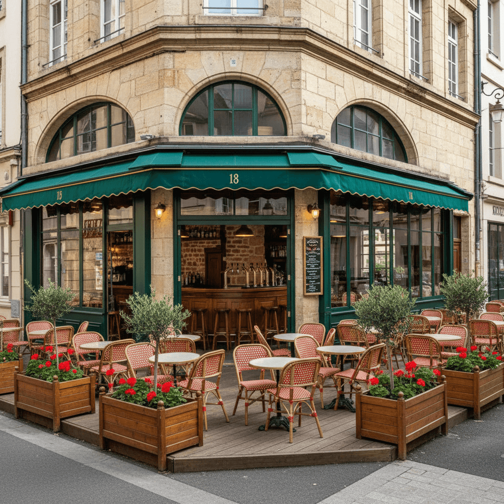 Bar-brasserie 60m² à Nantes : terrasse - licence IV