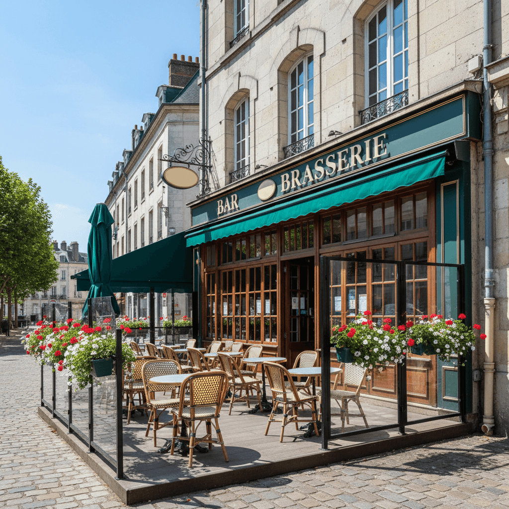 Bar-brasserie à Rouen : terrasse - licence IV