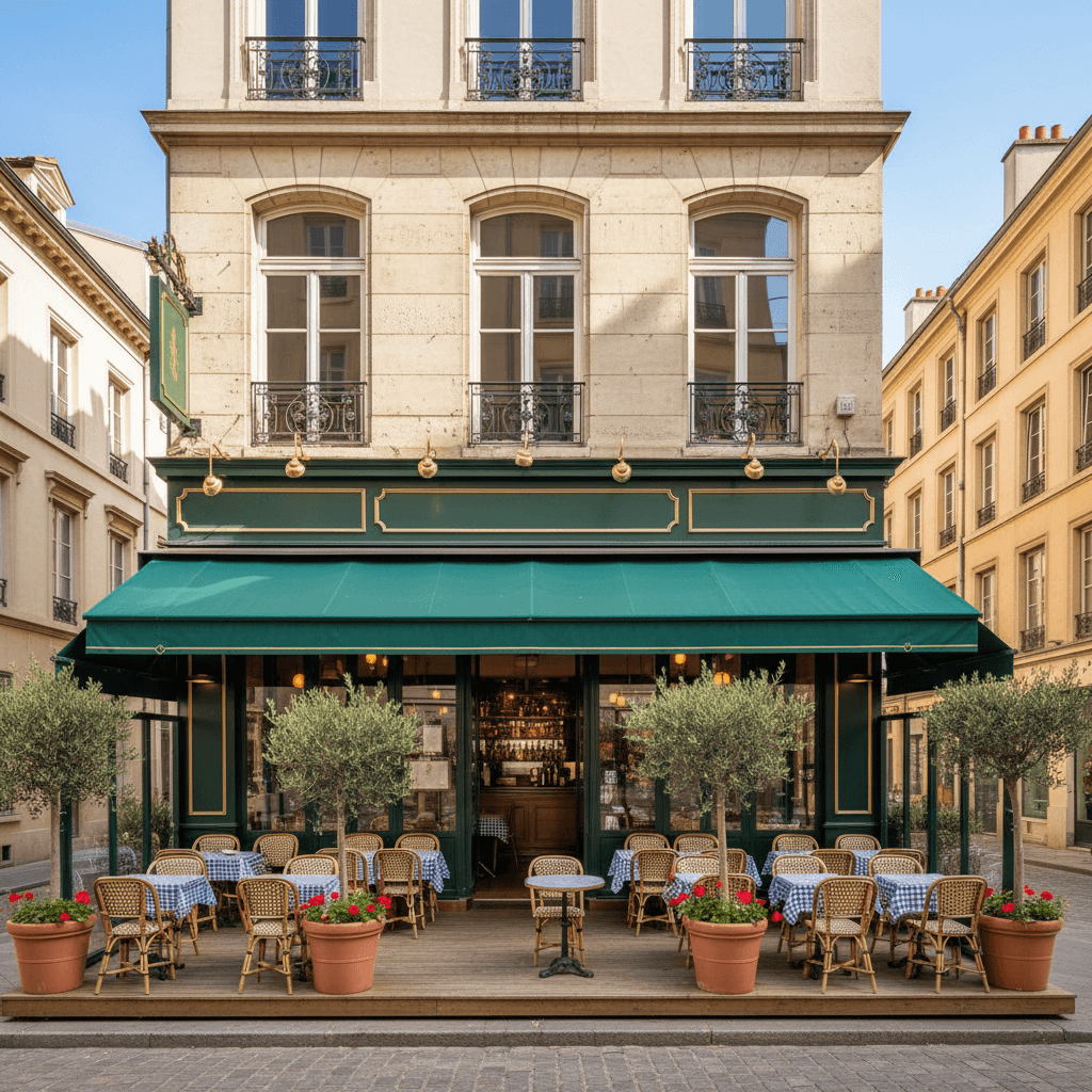Restaurant 53m² à Lyon : terrasse - licence IV