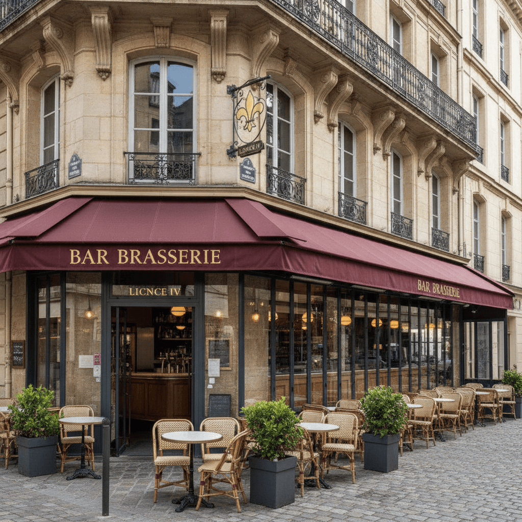 Bar-brasserie à Lille : terrasse - licence IV