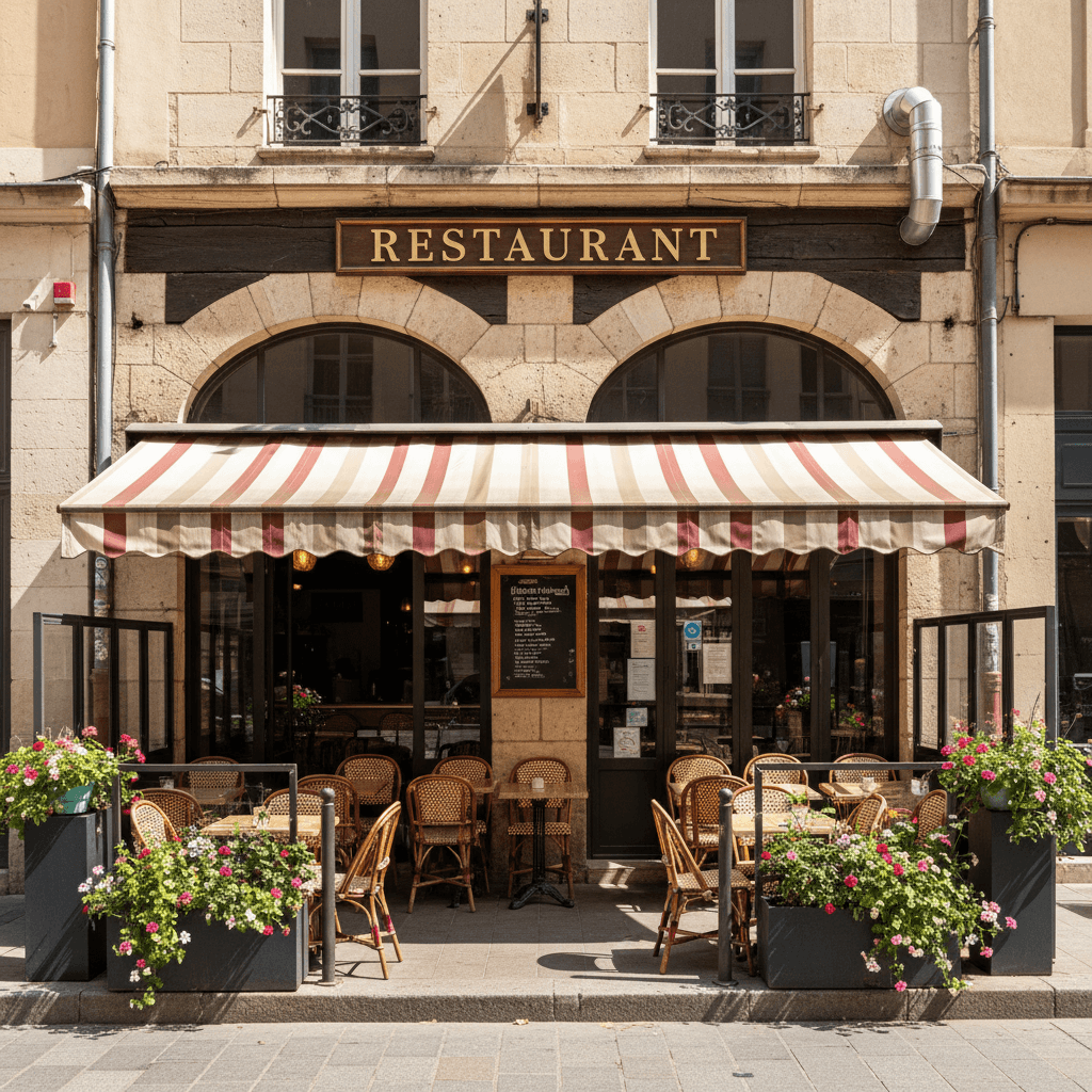 Restaurant 75m² à Lyon : terrasse - extraction