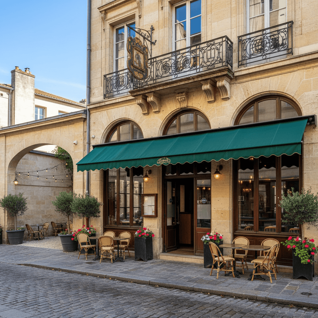 Restaurant 80m² à Bordeaux : terrasse - licence IV