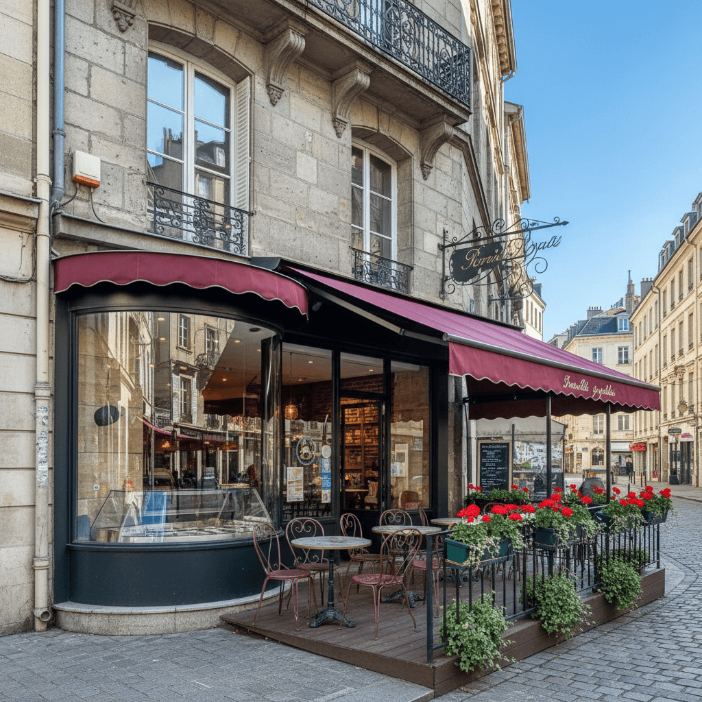 Fast-food 336m² à Grenoble : terrasse - cave/réserve