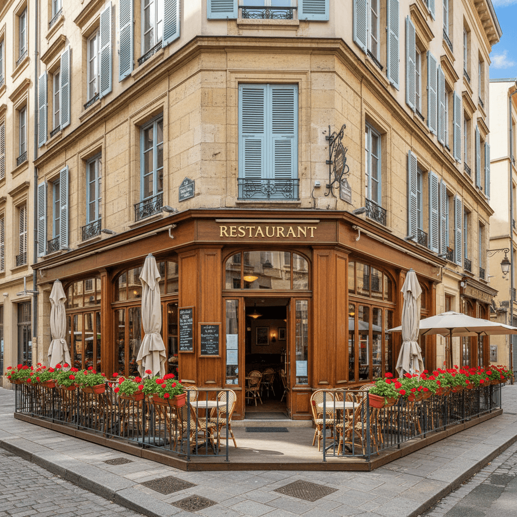 Restaurant 165m² à Lyon : terrasse - extraction